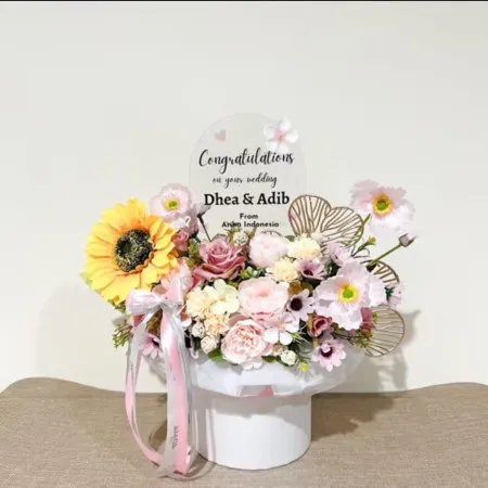 Bloom Box Akrilik Ucapan Wedding Pedurungan Semarang